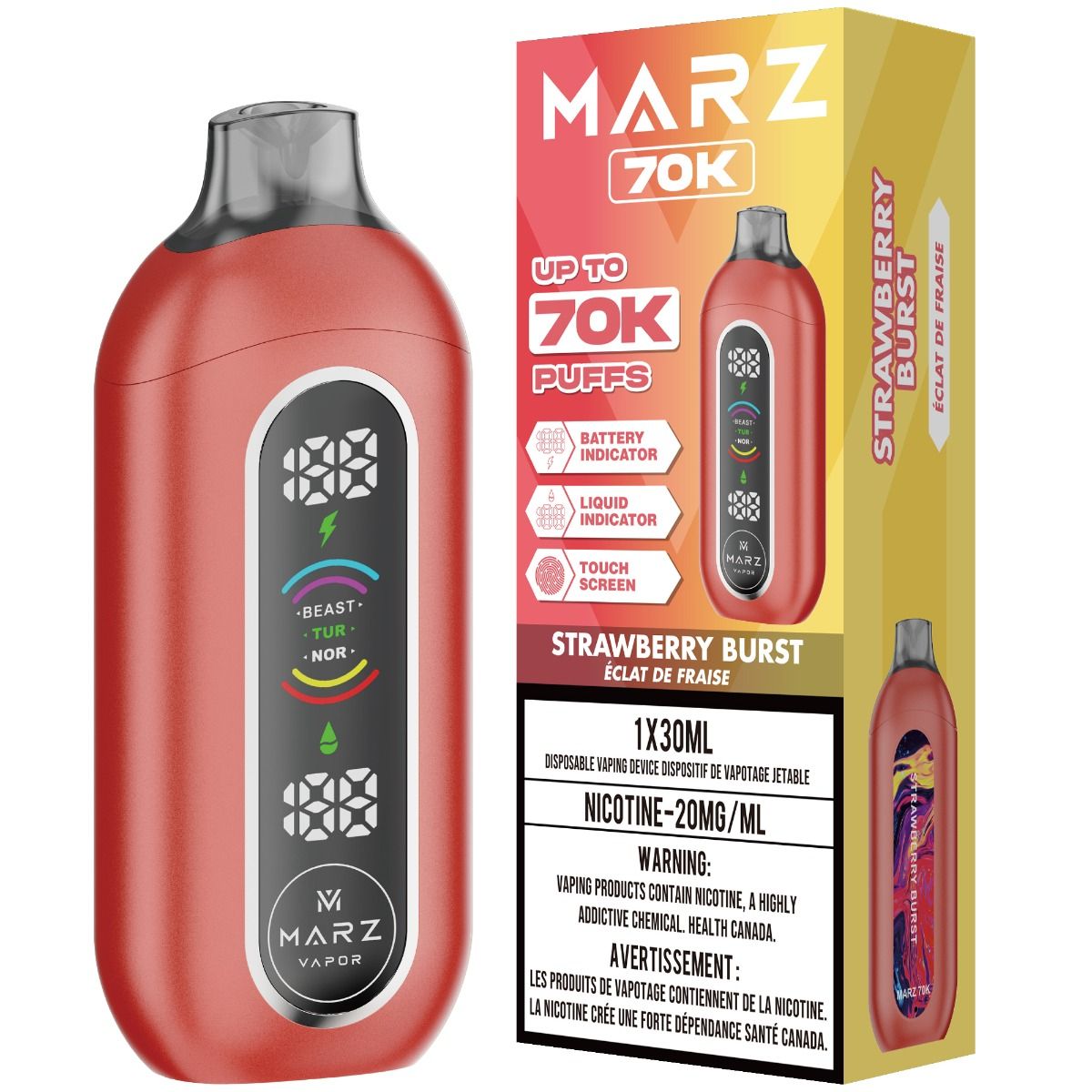 Marz 70k Puff Disposable Vape 30mL