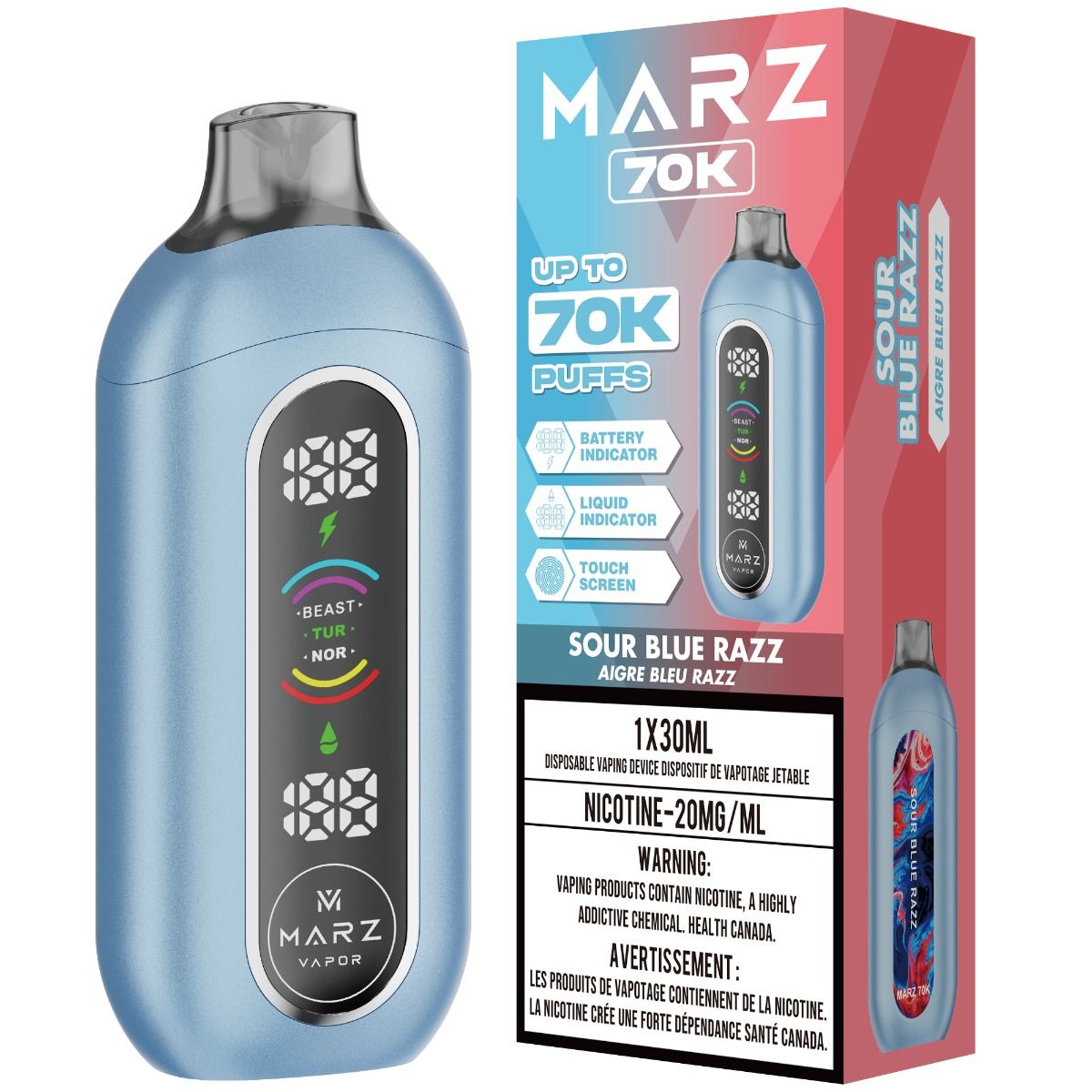 Marz 70k Puff Disposable Vape 30mL