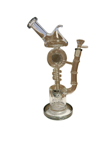12″ 5mm Lighthouse Recycler Glass Bong