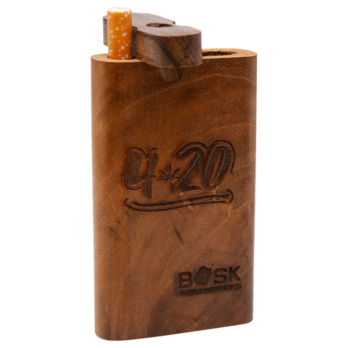 4" Engraved Wooden Dugout