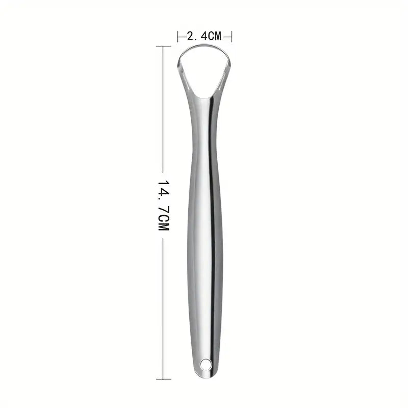 2-piece Stainless Steel Tongue Scraper Set