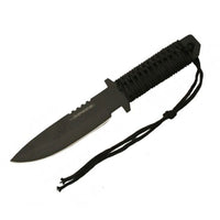 12″ Black Handle Hunting Knife