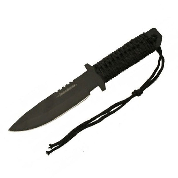 12″ Black Handle Hunting Knife