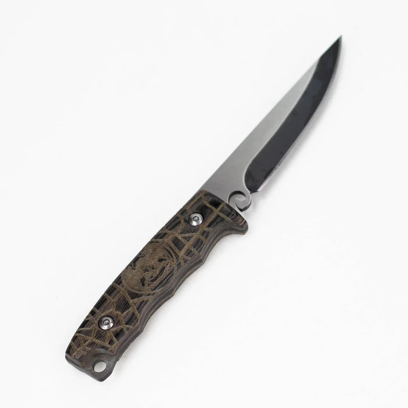 ALPHASTEEL - 8" Full Tang Fixed Blade Hunting Knife