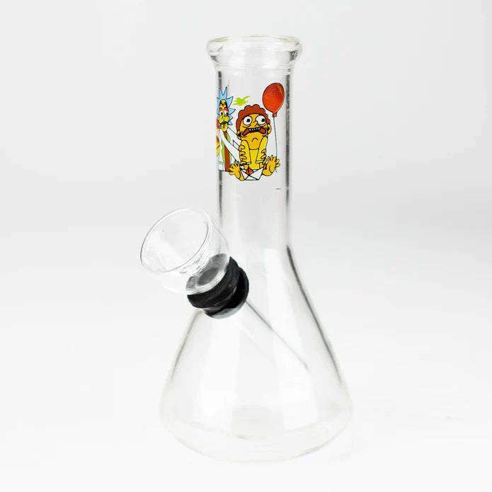 Bong conique avec décalcomanies de 5 po - Motifs de décalcomanies assortis