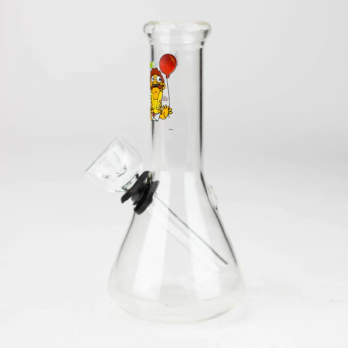 Bong conique avec décalcomanies de 5 po - Motifs de décalcomanies assortis