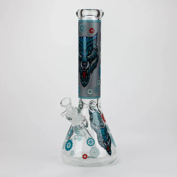 13.5" JJ Wolf Glow In The Dark Bong