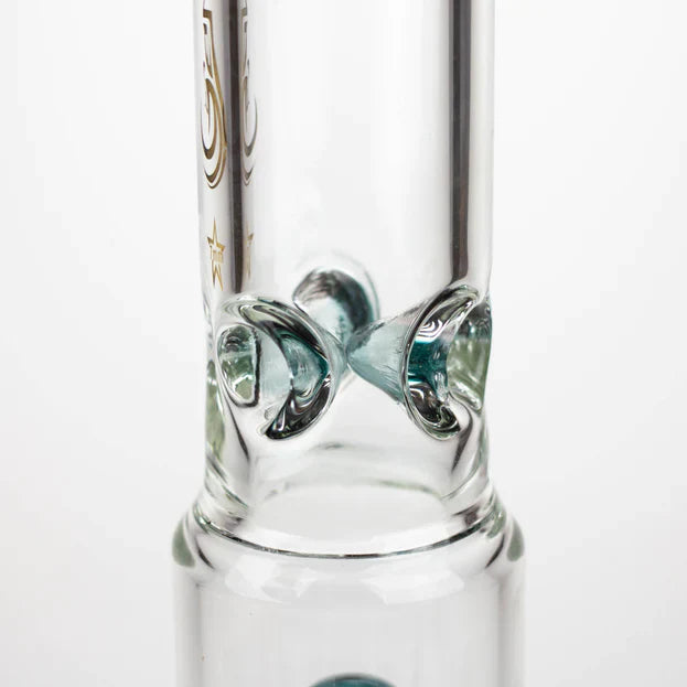 Genie 17" shower head percolator 7mm glass water bong