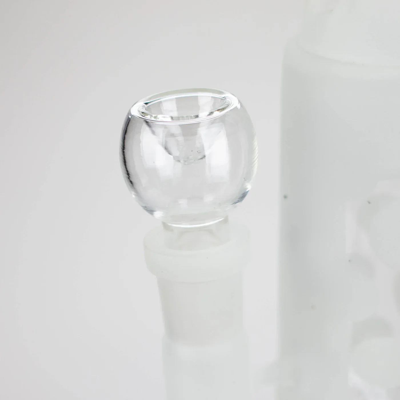 14" Glow In The Dark Straight Tube glass Bong With Honey Comb Diffuser