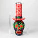 9" Wizard Sugar Skull Themed Glass Glow In The Dark Bong