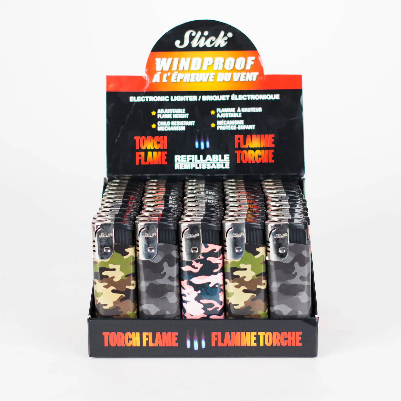 Slick® - Refillable Camo Windproof Lighter