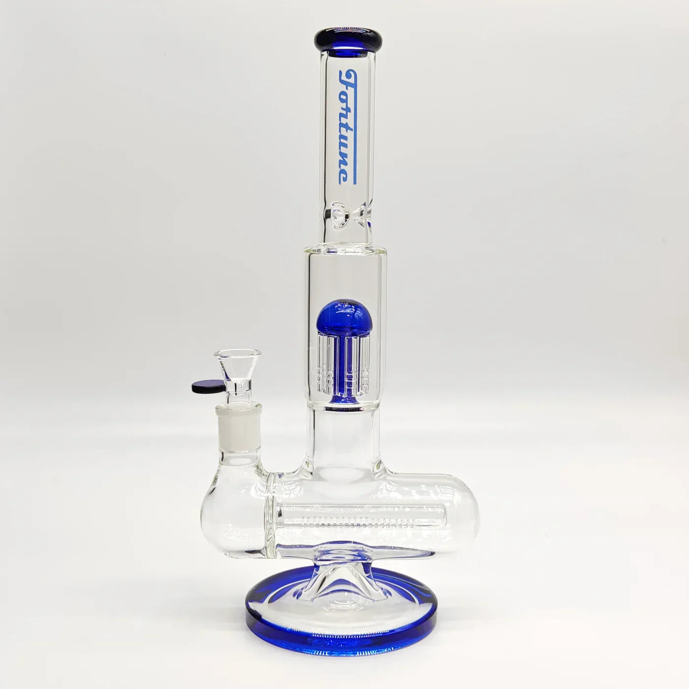 Fortune - 14" Double Inline Stemless to Grid Percolator Bong