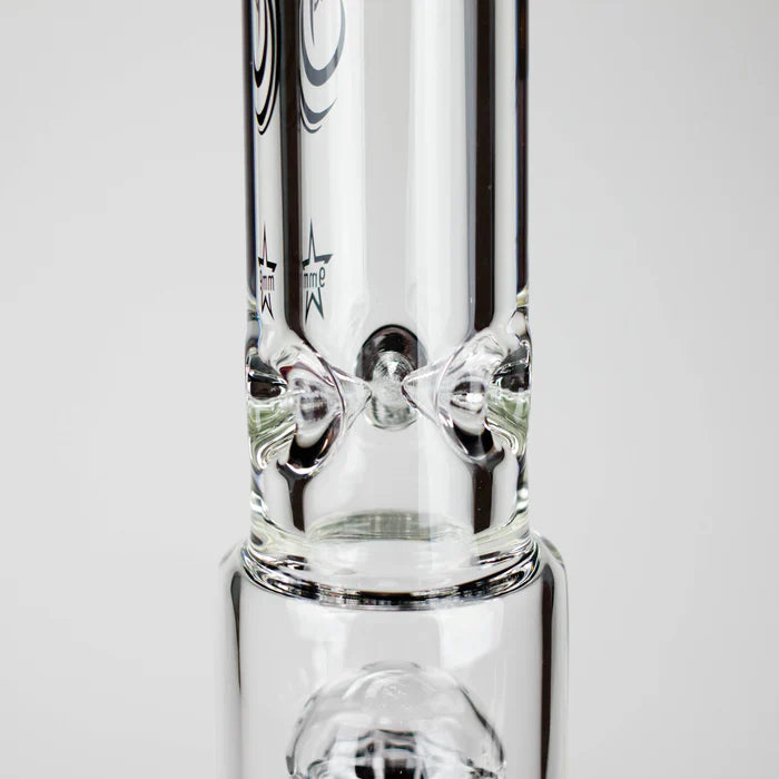 Genie - 17.5" 10-Arm 9mm Coloured Bottom Glass Bong