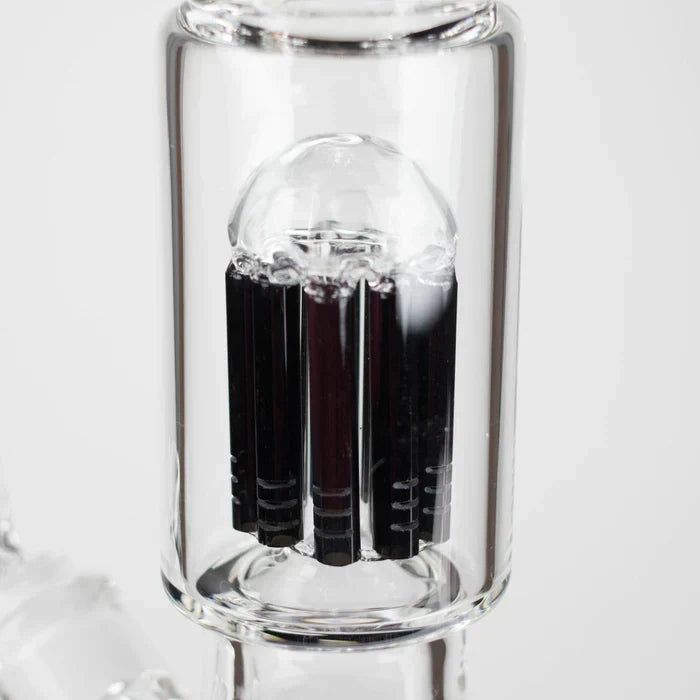 Genie - 17.5" 10-Arm 9mm Coloured Bottom Glass Bong