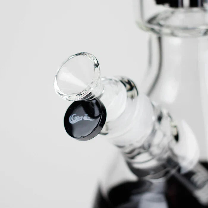 Genie - 17.5" 10-Arm 9mm Coloured Bottom Glass Bong