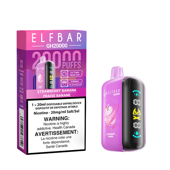 ELF Bar Rechargeable Disposable Vape GH20000 Puff Elfbar 20ml