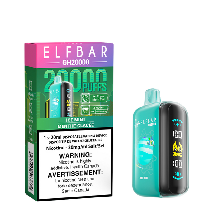 ELF Bar Rechargeable Disposable Vape GH20000 Puff Elfbar 20ml