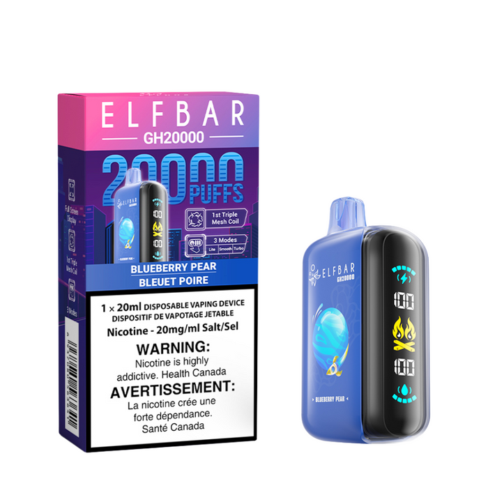 ELF Bar Rechargeable Disposable Vape GH20000 Puff Elfbar 20ml