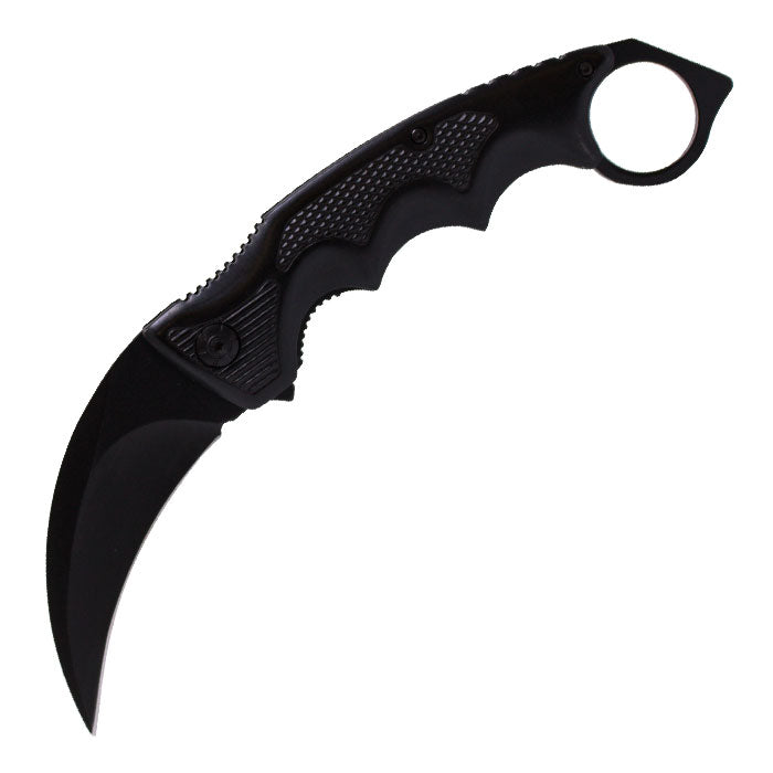 9" Black Rage Insane Edge Grip Knife