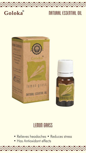 Goloka - Lemon Grass Natural & Undiluted Essential Oil 10ml