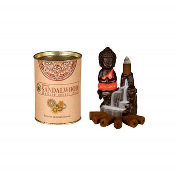 Goloka Backflow Cones - Sandalwood Backflow Incense 24 Cones