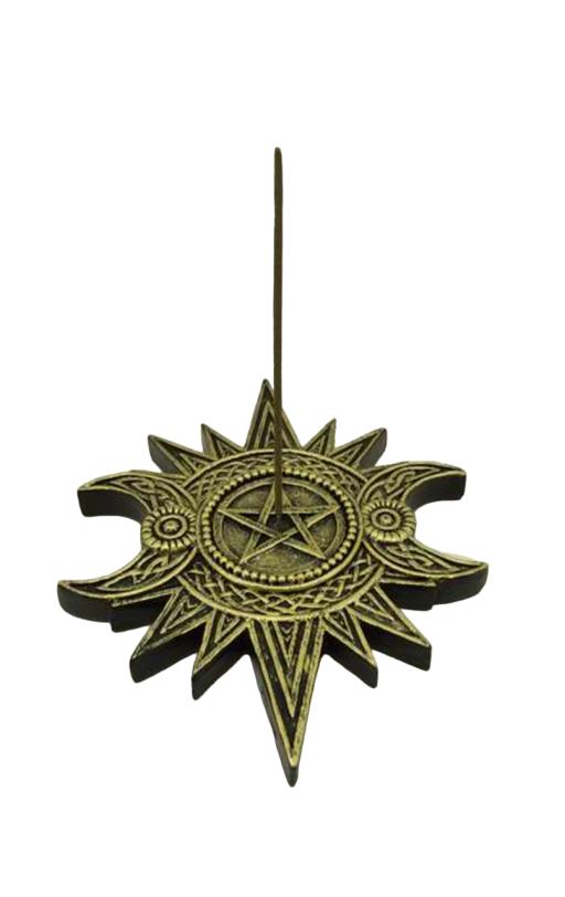 ZenN - Triple Moon Within Star Incense Burner