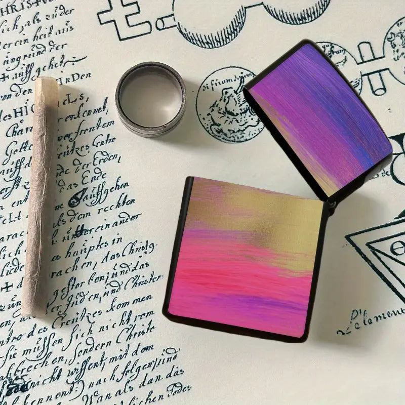 Golden Foil Watercolor Lighter Refill Shell