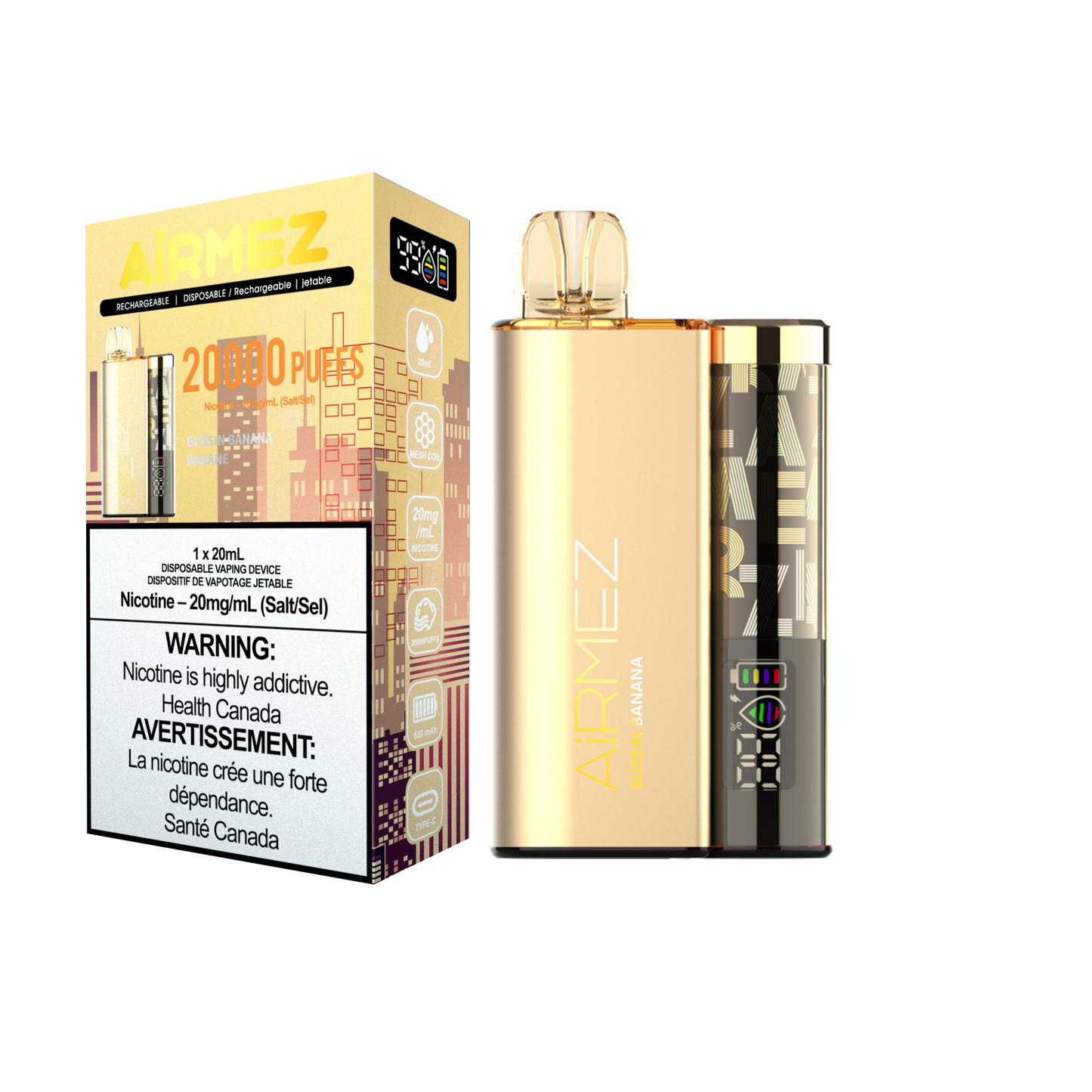 Airmez 20K Rechargeable Disposable Vape 20mL **Launch Special**