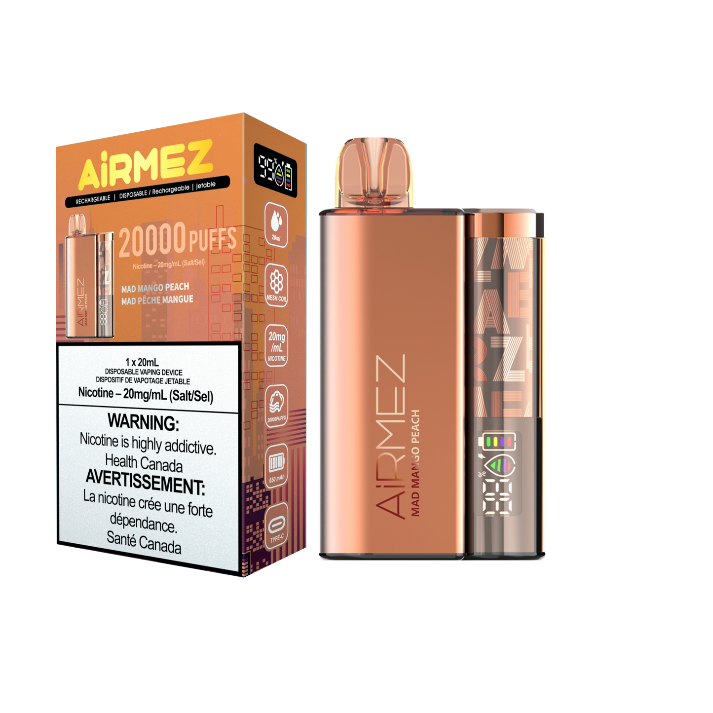 Airmez 20K Rechargeable Disposable Vape 20mL **Launch Special**