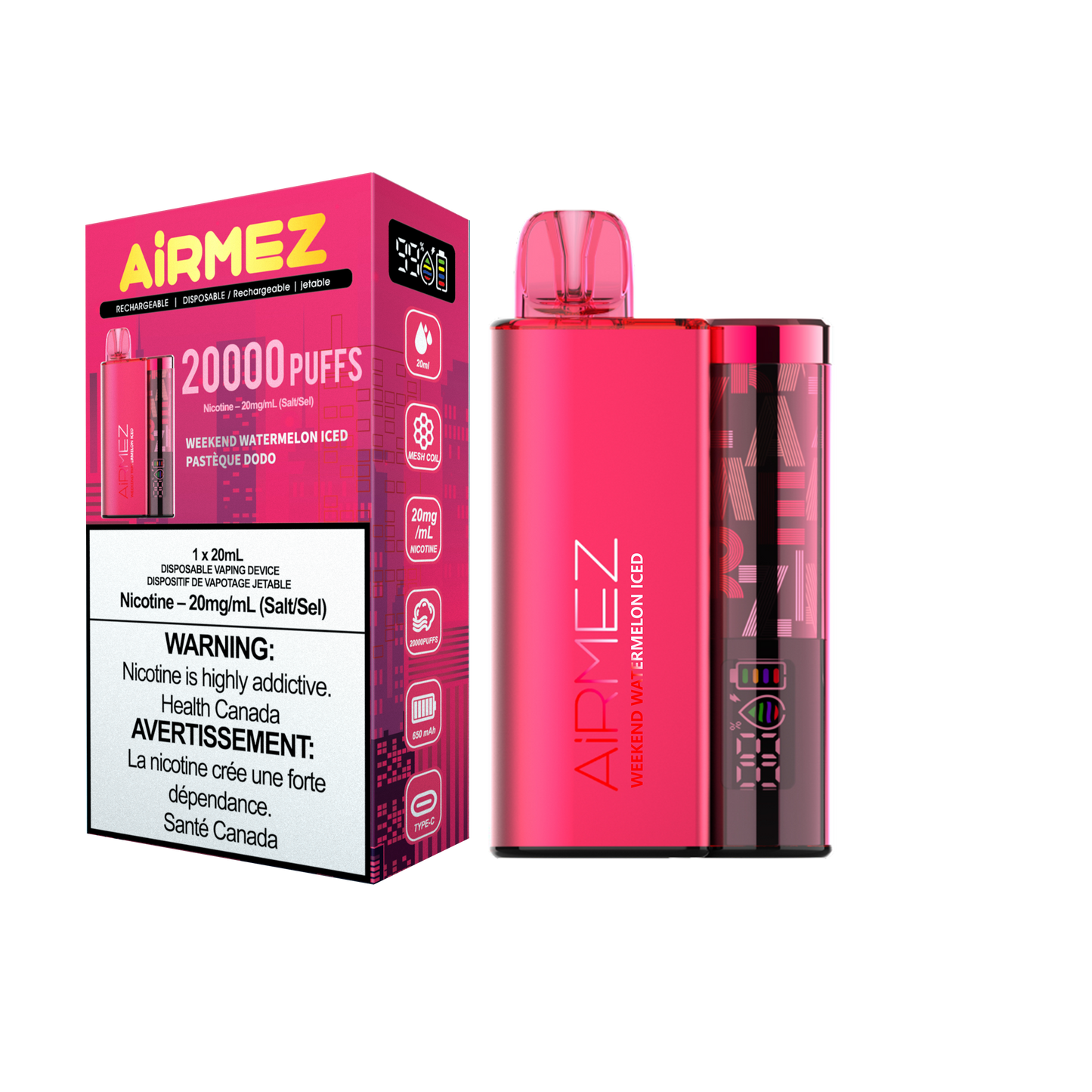 Airmez 20K Rechargeable Disposable Vape 20mL **Launch Special**