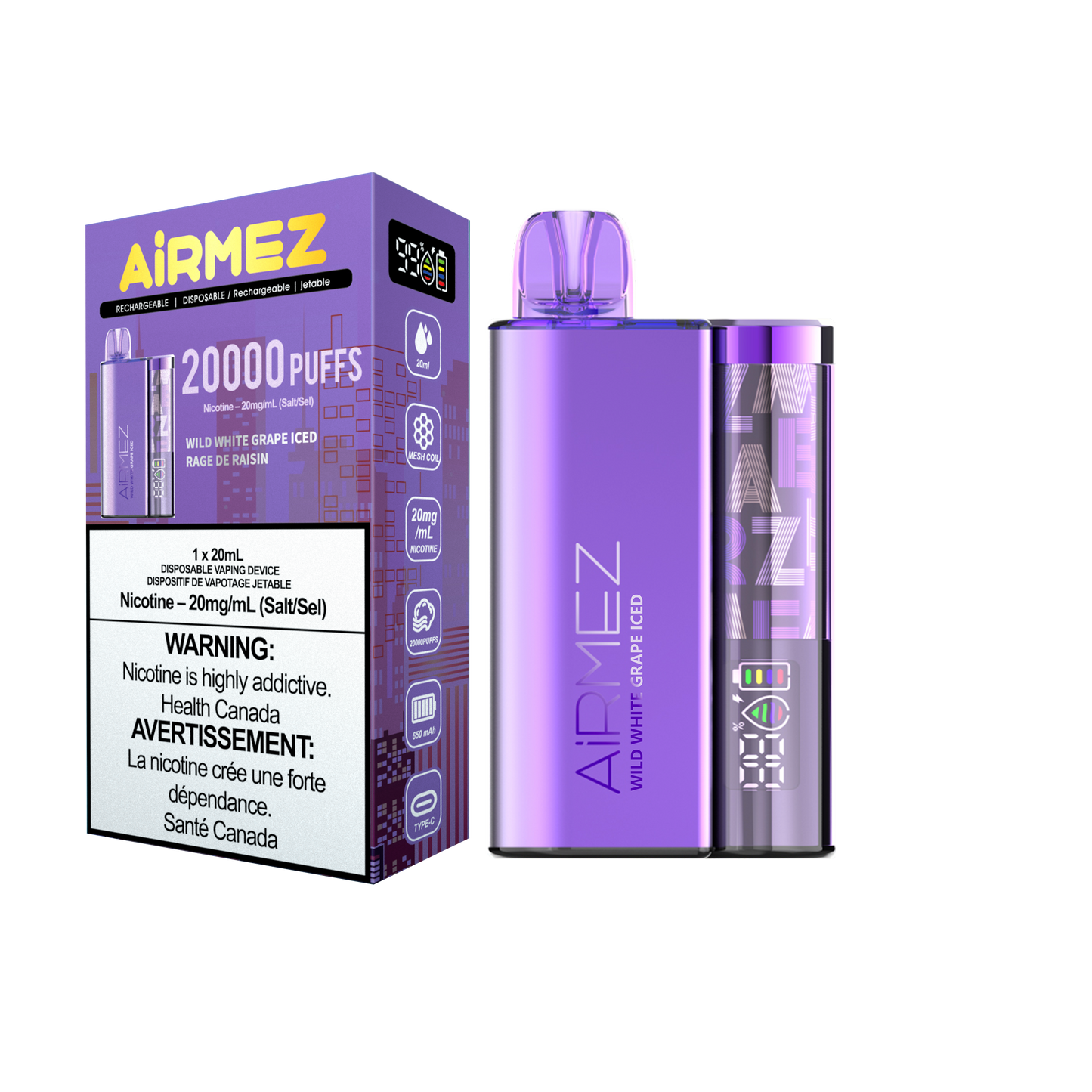 Airmez 20K Rechargeable Disposable Vape 20mL **Launch Special**