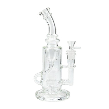10″ 5mm Recycler Blaze Glass