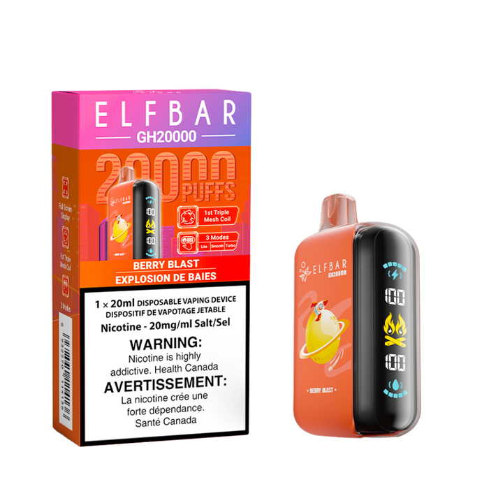 ELF Bar Rechargeable Disposable Vape GH20000 Puff Elfbar 20ml
