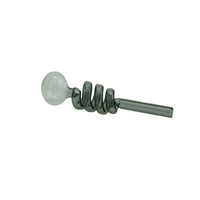 6″ Scrawl Glass Bubble Pipe