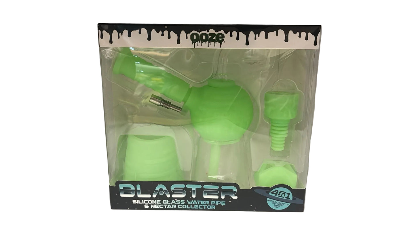 Ooze Blaster Silicone Glass 4-In-1 Hybrid Rig and Bong
