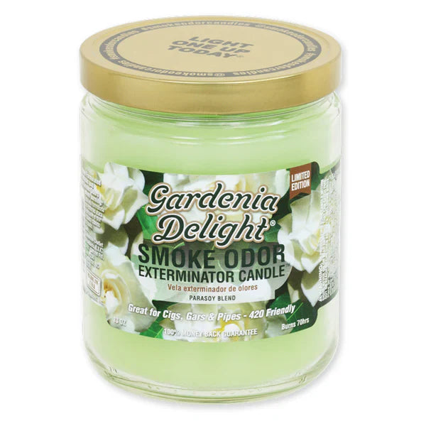 Smoke Odor - 13oz Gardenia Delight Candle