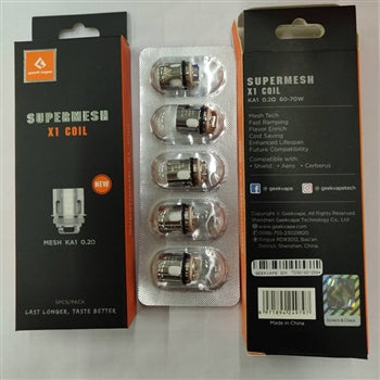 Bobine de remplacement GeekVape Super Mesh pour Shield-Aero-Cerberus-SE 5 pièces