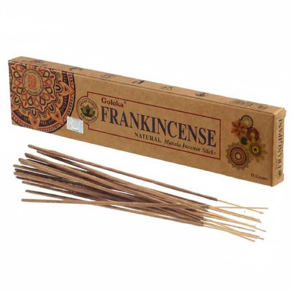 Goloka Organika – Frankincense 9″ Incense Sticks (15g)