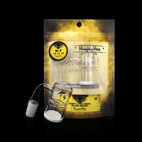 Honeybee Herb - HONEY & MILK BEVEL SPLASH BUCKET Banger 18mm Male