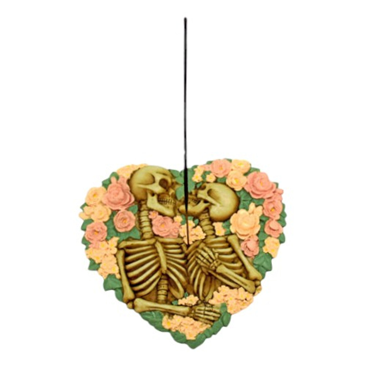 5.5" Skeleton Hearts Incense Burner