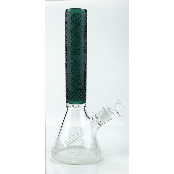 14″ 7mm Deep Sand Blasting Beaker w/ Colour Top