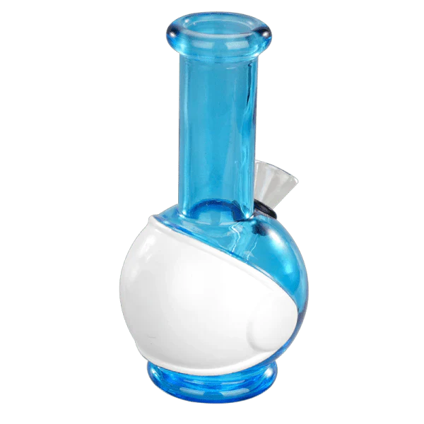 6" Round Base Mini Glass Bong