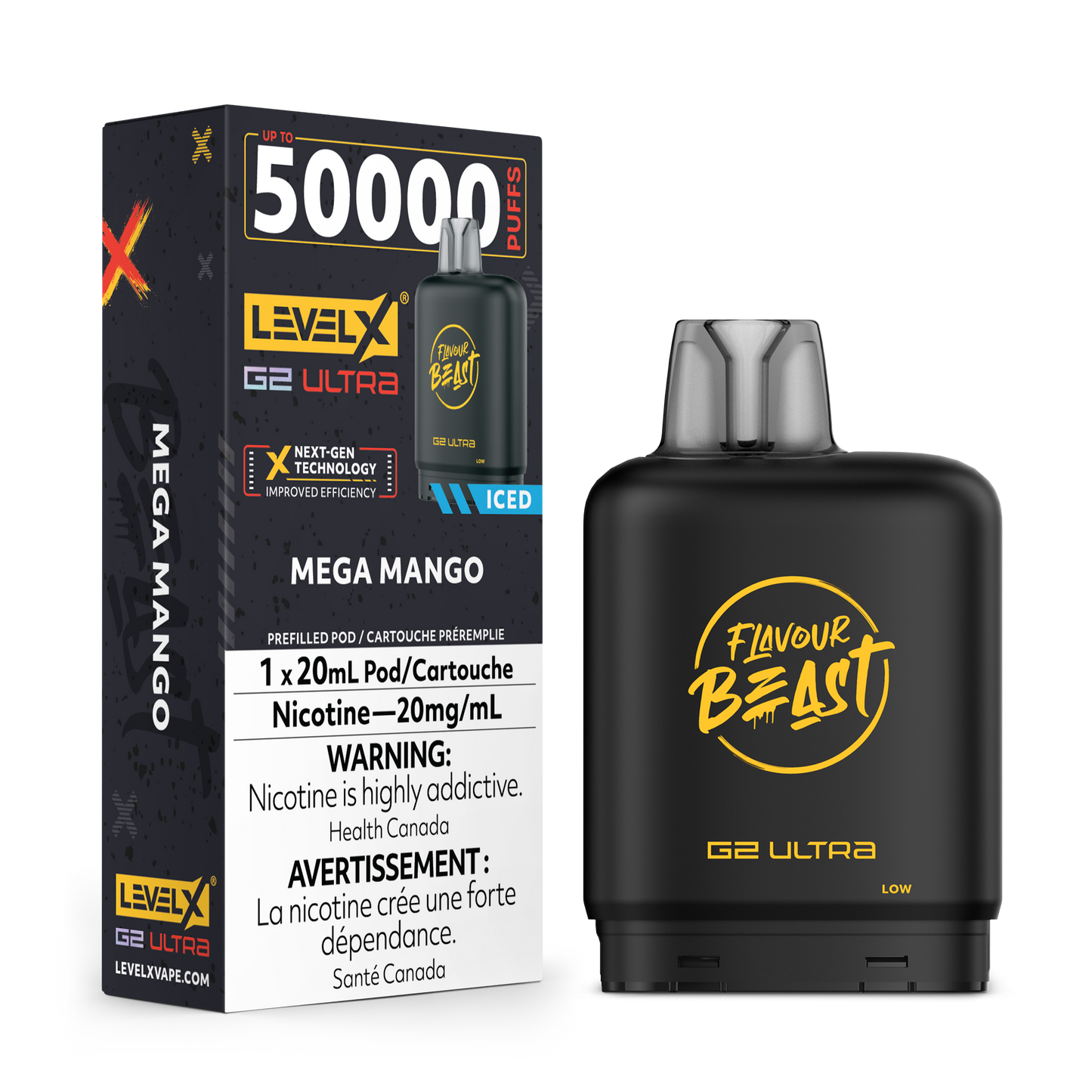 Flavour Beast Level X G2 Ultra Replacement Pod 20mL