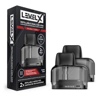 Level X Refillable Dual Coil Pod 5.5mL (2 Pack)