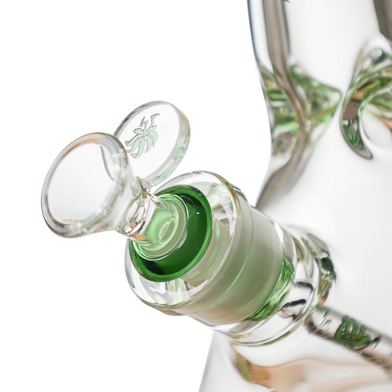 Johnny Green - 10″ 9mm Beaker Bent Neck w/ Grid Percolator Slide