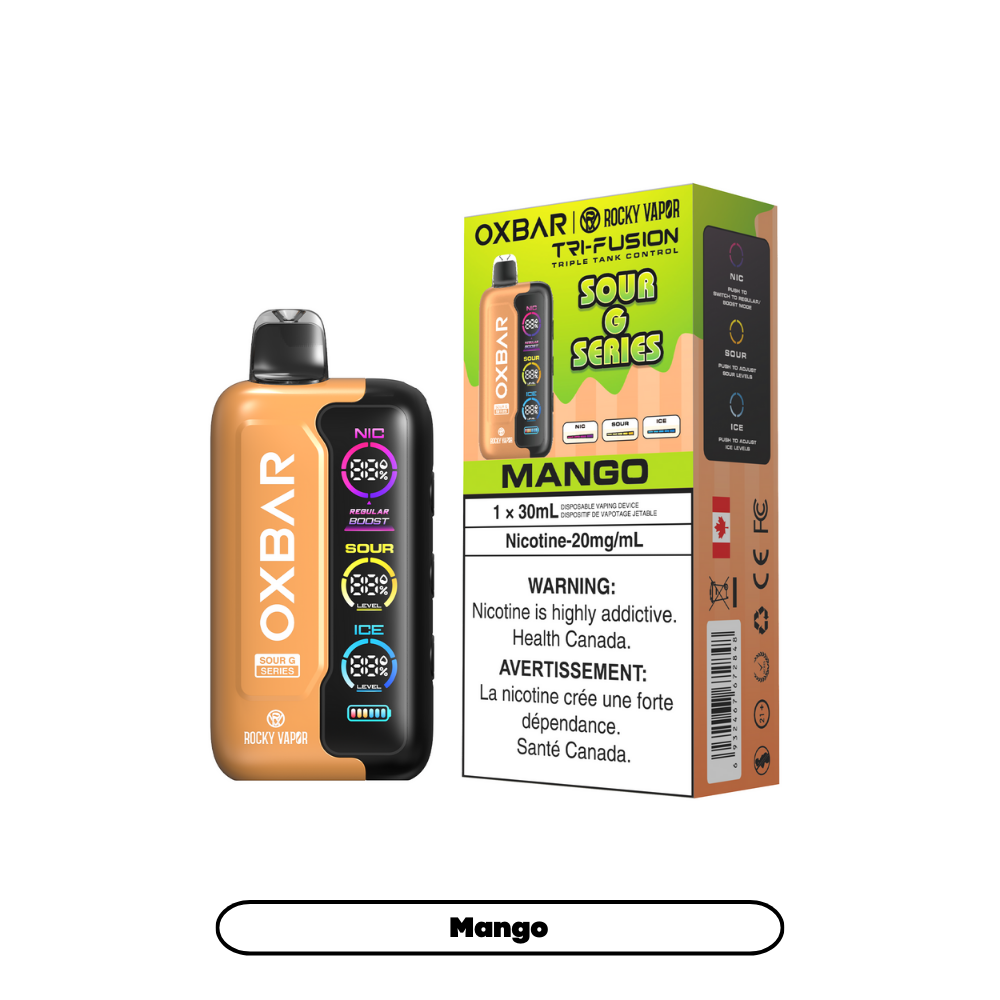 OXBAR X Rocky Vapor Tri Fusion Disposable Vape 30mL
