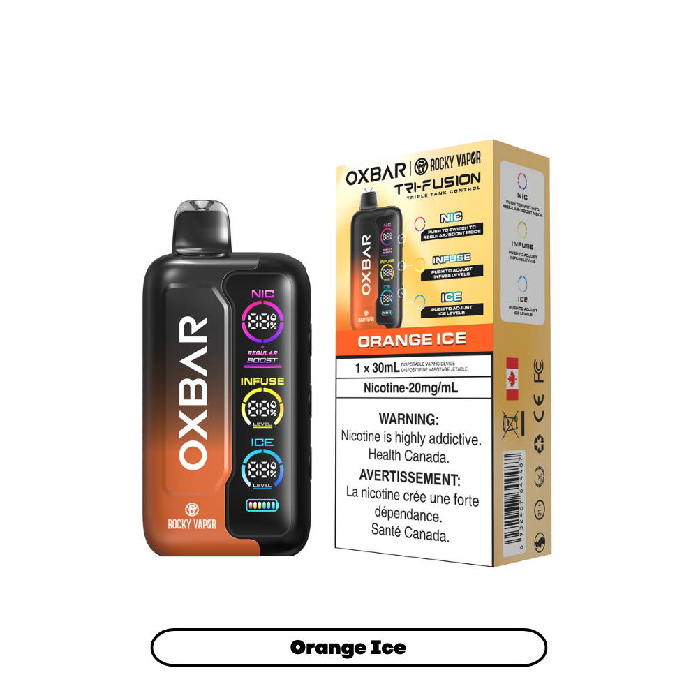 OXBAR X Rocky Vapor Tri Fusion Disposable Vape 30mL
