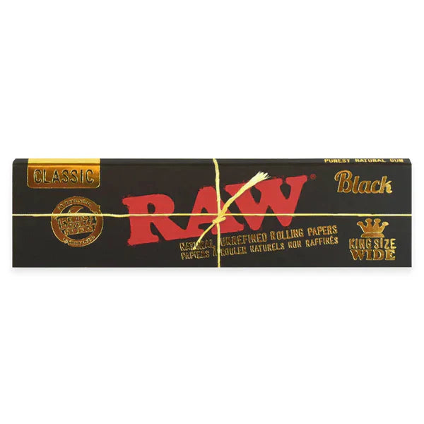 RAW - Black King Size Wide Rolling Papers