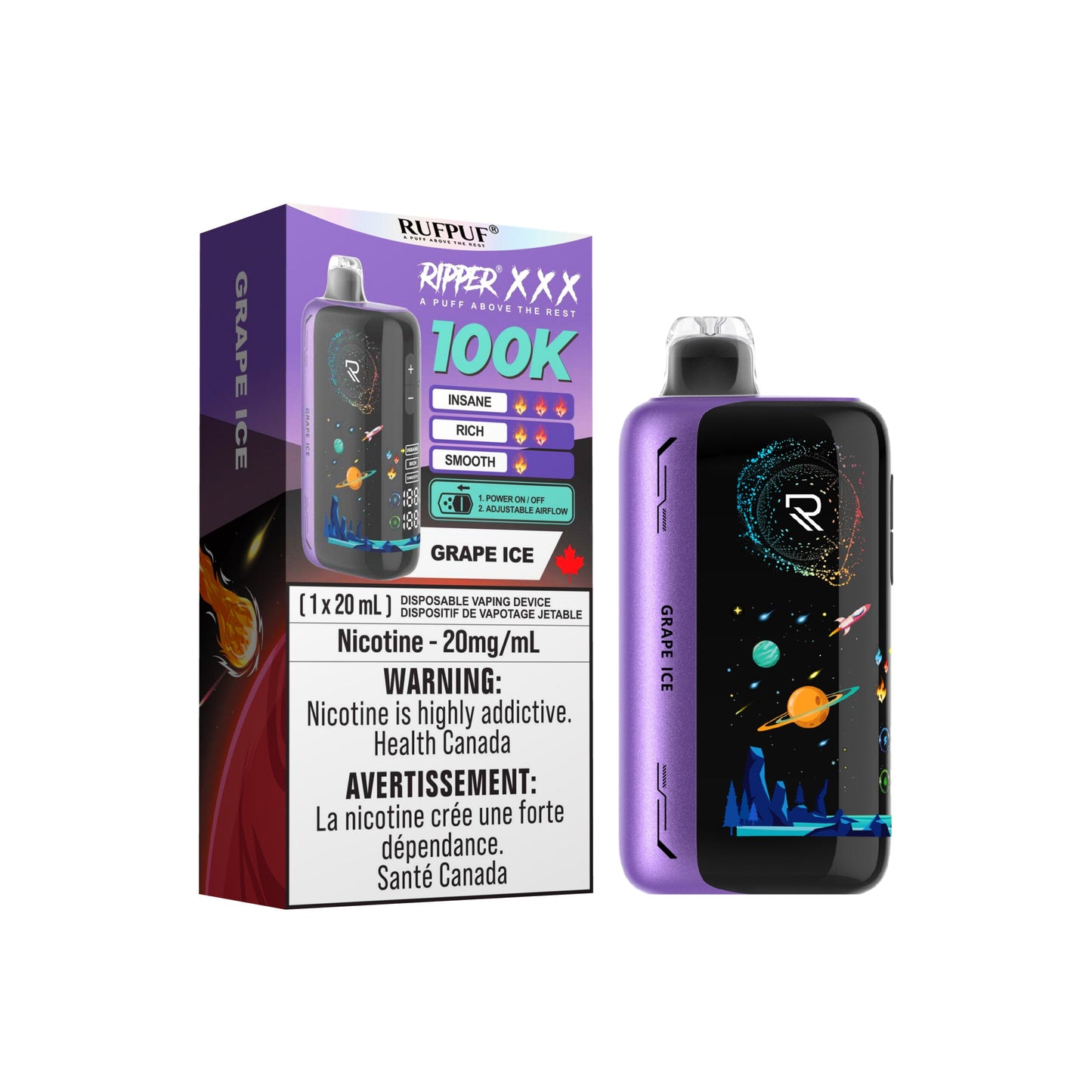 Ripper XXX Disposable Vape 20mL