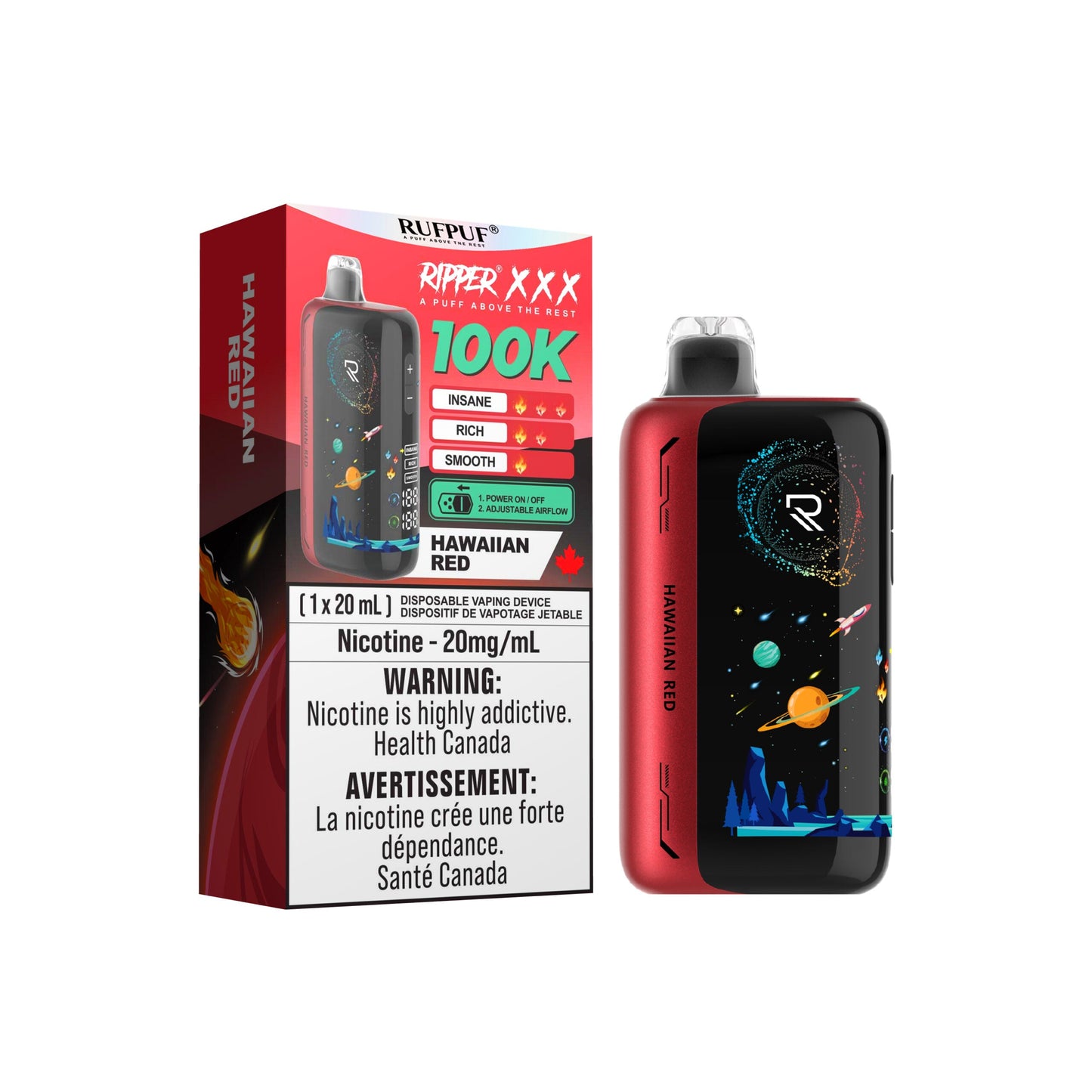 Ripper XXX Disposable Vape 20mL